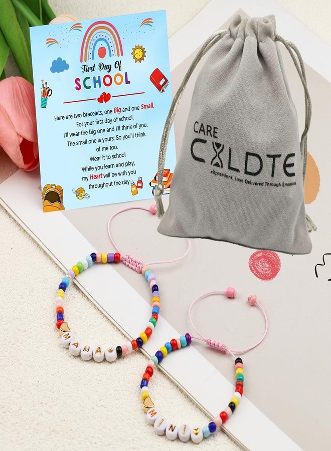 CXLDTE Back to School Gifts First Day of Kindergarten Preschool Pre K 1st 2nd 3rd Grade Gift First Day of School Mommy and Me Mom Mother Daughter Bracelets Stuff Decorations Deals for Girls Kids Daughter - Image 5